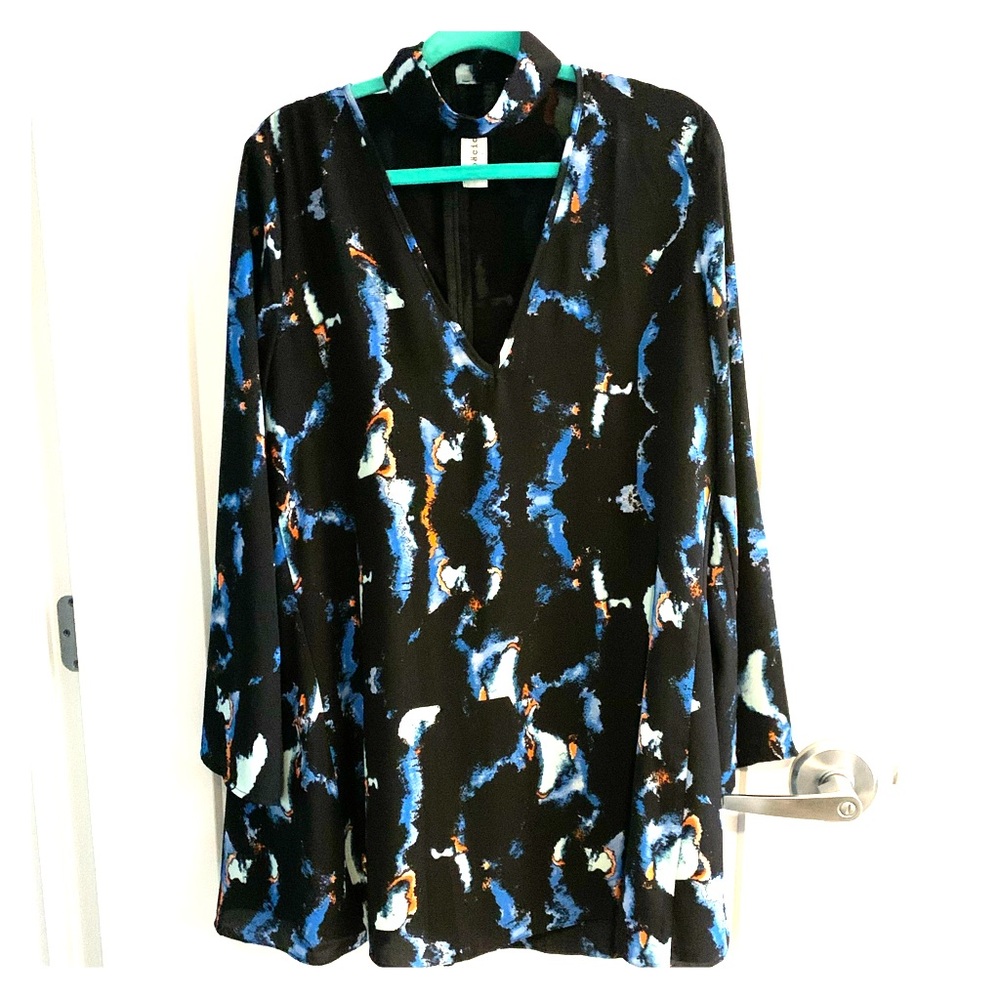 Bacio Long Sleeve Choker Dress